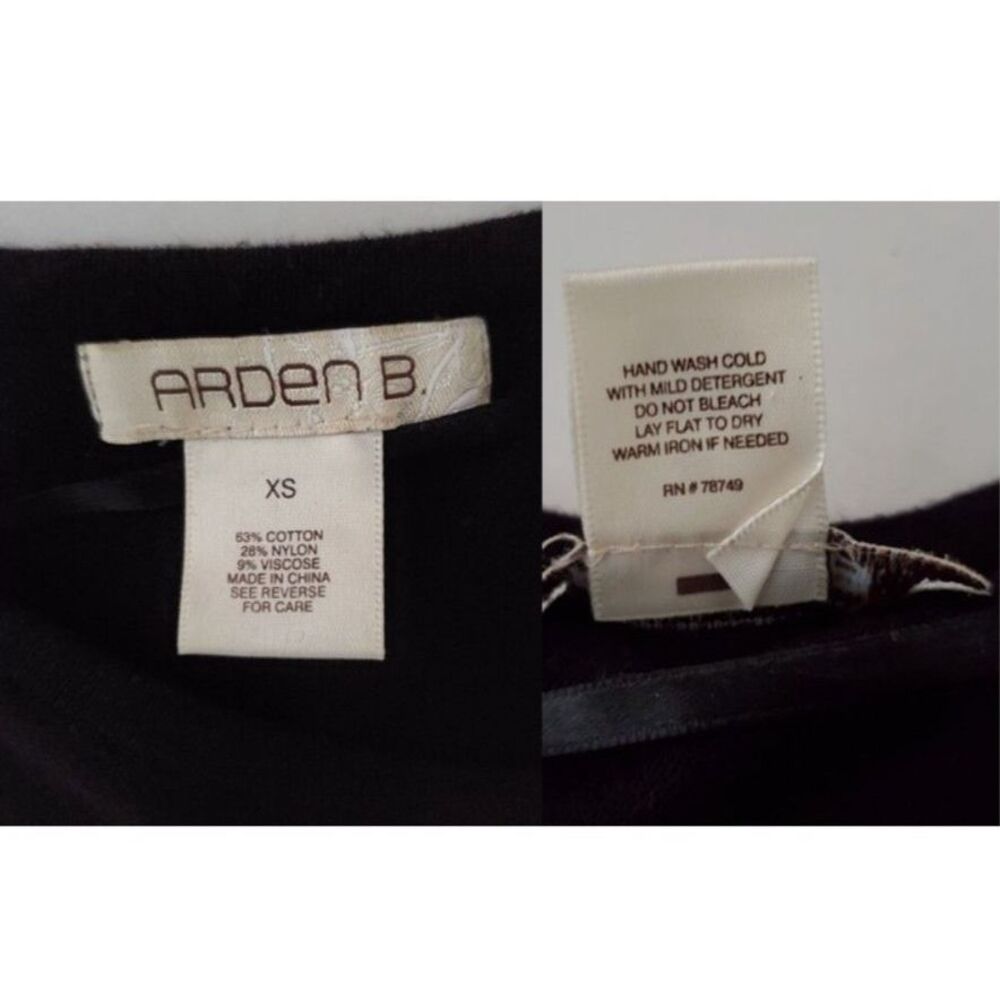 Arden B Black Dolman Sleeve Smocked Waist Tunic Top Sweater Sz XS Whimsigoth Y2K - Picture 8 of 8